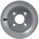 5.50x8 4/100/60 silver wheel rim front view