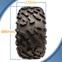 27x11.00-12 (275/70-12) 8ply OBOR Cypress Tyre pattern with dimensions
