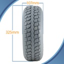 330x100 (4.00x5) 4pr Journey P525 grey non-marking tyre pattern with dimensions