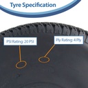 25x12.00-9 4pr Journey P532 grass tyre specification