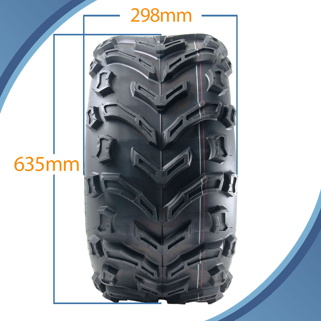25x12.00-10 6pr Journey Longhorn P3128 ATV tyre pattern with dimensions