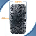 25x12.00-10 6pr Journey Longhorn P3128 ATV tyre pattern with dimensions