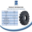 3.00x4 open centre tyre spec sheet