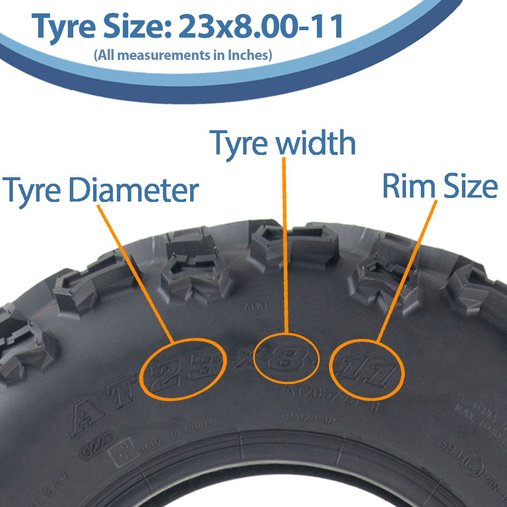 23x8.00-11 6pr Journey Longhorn P3128 ATV tyre size with text