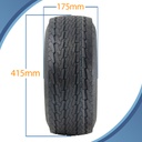 16.5x6.50-8 6ply trailer wheel & tyre pattern with dimensions