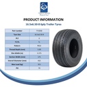 16.5x6.50-8 6ply trailer wheel & tyre spec sheet