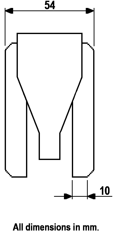 GRX7522 Series 2x75mm light grey twin wheel castor with foot brake, no fitting, dark grey polyurethane tread on light grey nylon centre wheels - From behind