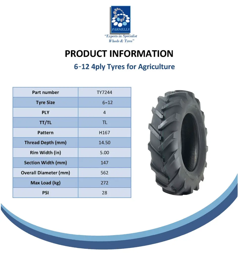 Parnells Online Tyre Spec Sheet - H167-TY7244.webp