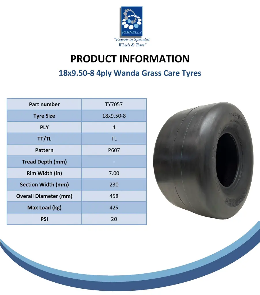 Parnells Online Tyre Spec Sheet - P607-TY7057.webp