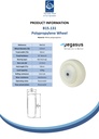 B15.131 Wheel series 125mm polypropylene 12.5mm bore hub length 59mm ball bearing 450kg - Spec sheet