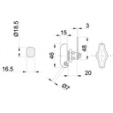 Cam lock for padlock