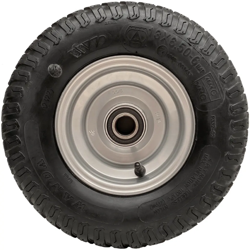 13x6.50-6 Silver rim flush bearings Side View (1024x1024).webp