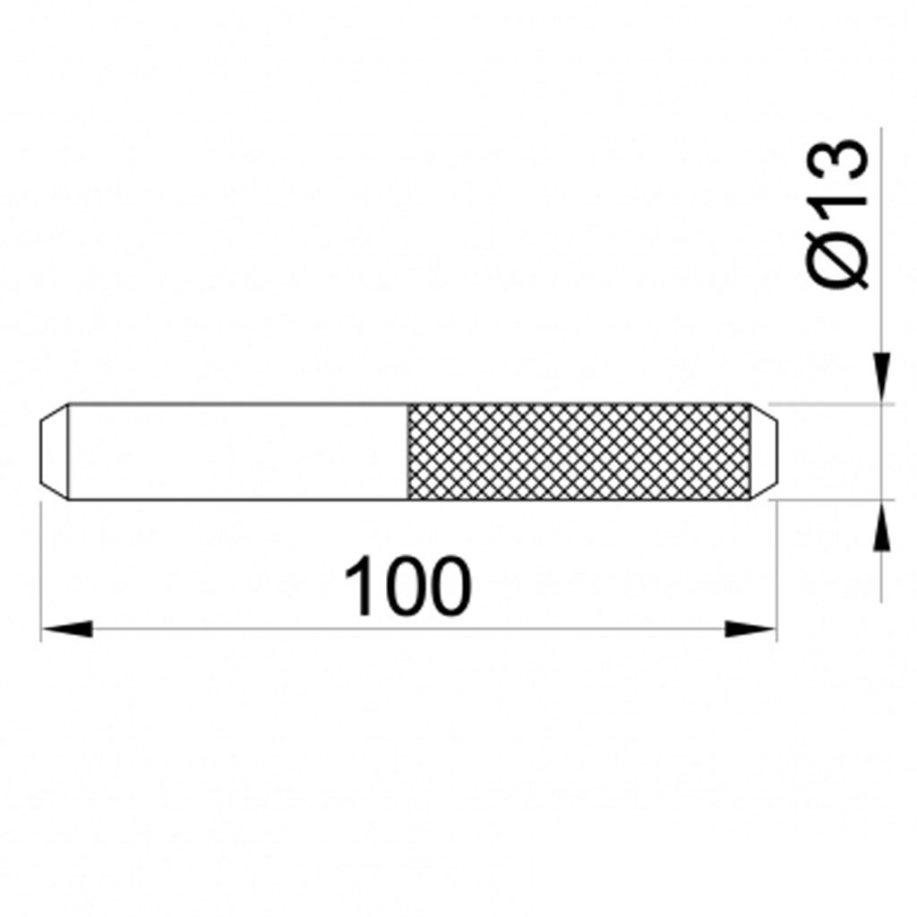 Pin for joining TRACK5 Drawing with Dimensions