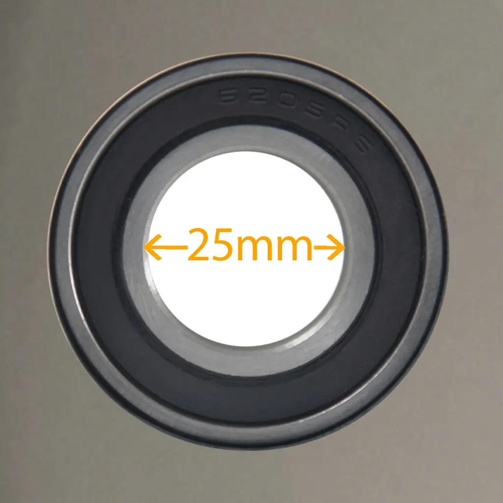 6205 - 25mm bearing close up (1024x1024) with dimension - GREY RIM.webp