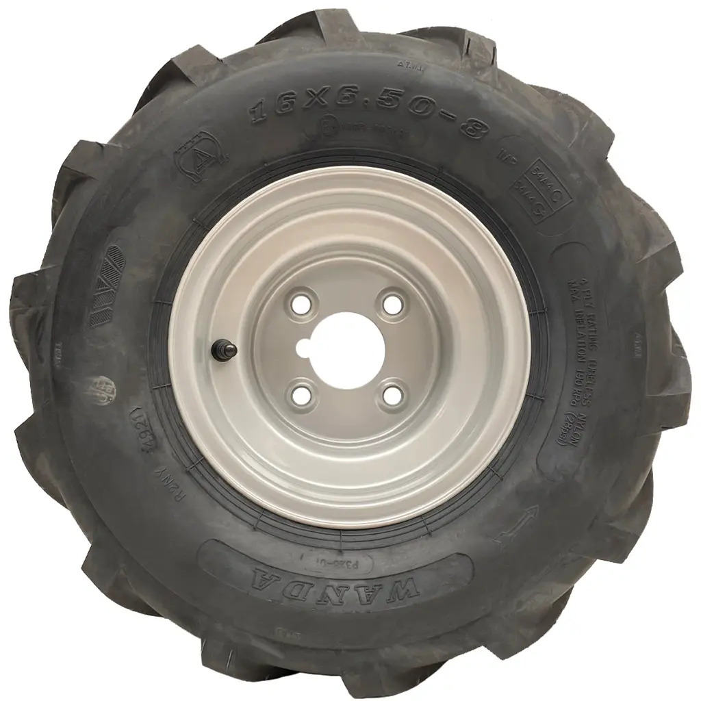 16x6.50-8 P328 Side View text 4 stud rim (1024x1024) 4 Inch PCD.webp