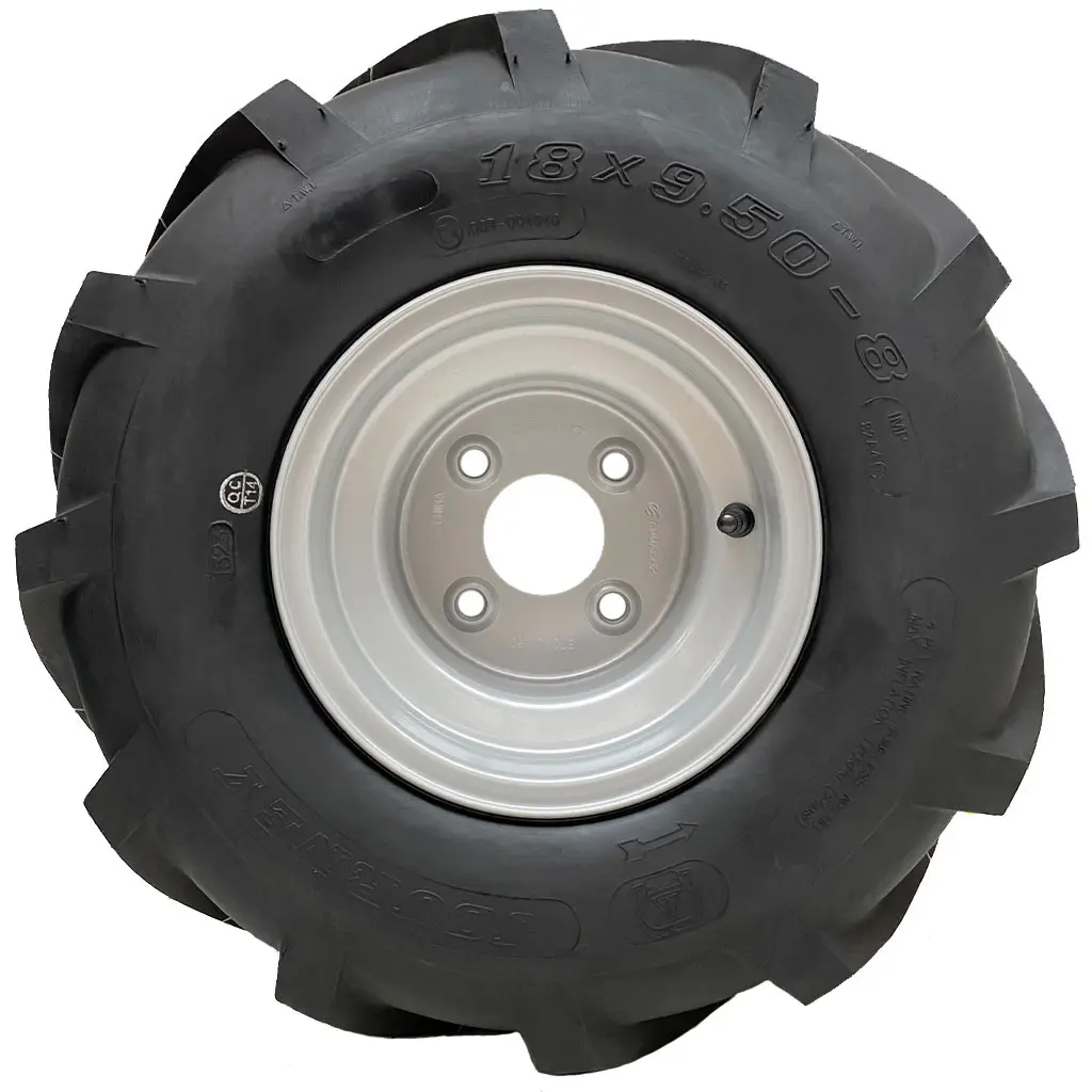18x9.50-8 P328 Tyre on rim Side View (1024x1024) 100mm PCD.webp