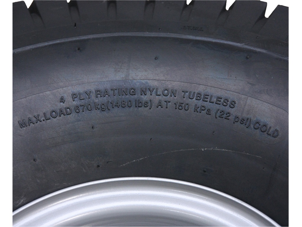 22x11.00-8 4pr Wanda P512 grass tyre TL on steel rim 4/101.6/67 stats