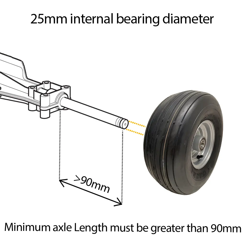 axle mounting diagram P508 25BB Flush 90mm HUB Length.webp
