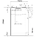 13inch single plastic mudguard dimension drawing side view (1024x1024).webp