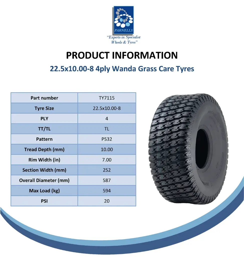 Parnells Online Tyre Spec Sheet - P532-TY7115.webp