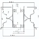 3.50x6 rim drawing with measurements WH8147 - 25BB 65mm hub flush (1024x1024).webp