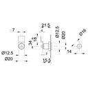 Cam lock with triangular key - Data
