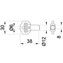 Triangular key for 154 cam lock - Data