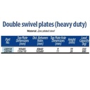 Swivel plate 105x85mm - Data Table
