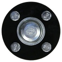 Hub & Stub axle 4/100 M12 wheel bolt 35x35mm front view