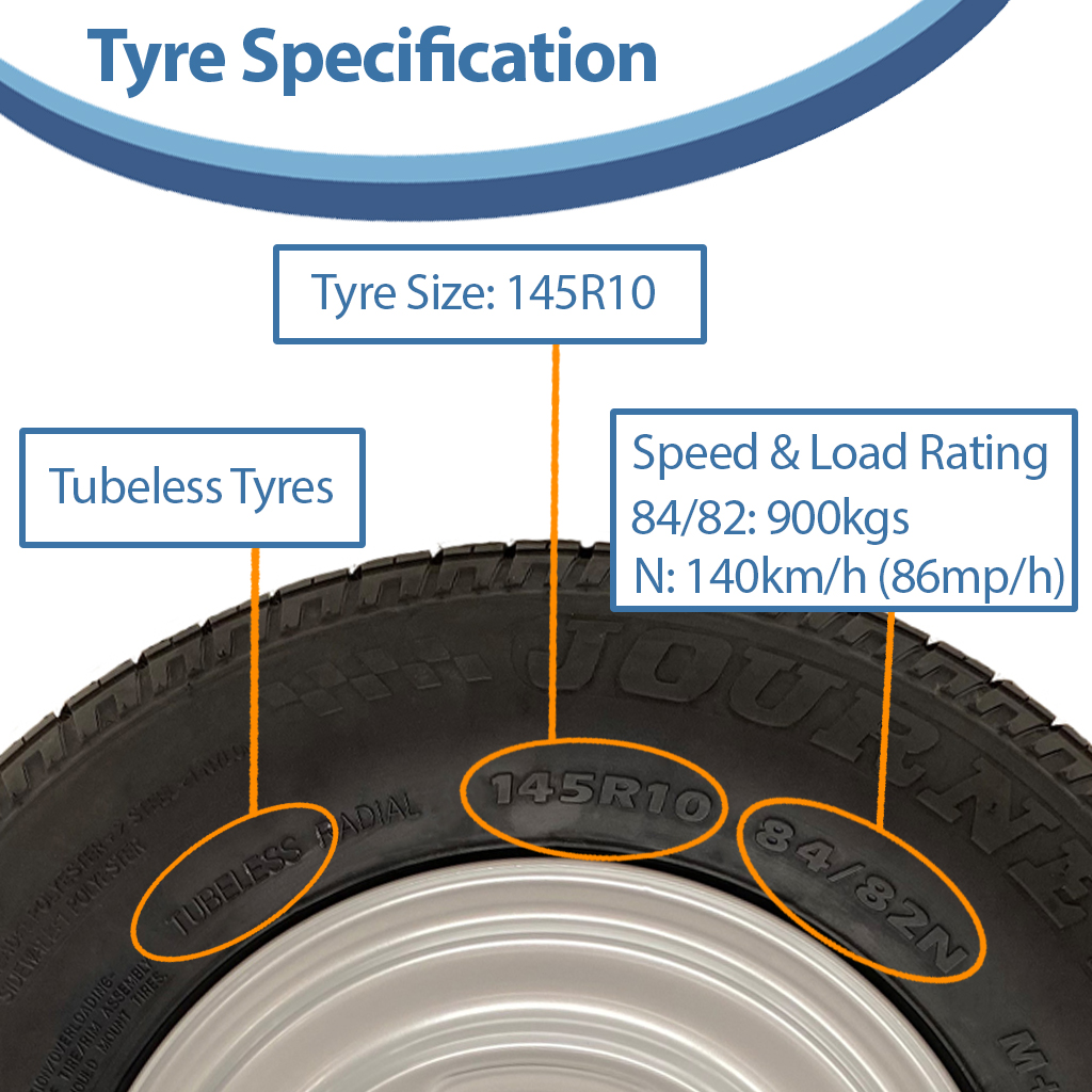 145x10 Wanda WR068 TRAILER WHEEL 4/100mm / stats