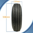 500x10 4ply WANDA P82 TRAILER tyre pattern with dimensions