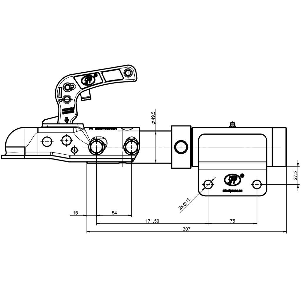 18x9.50-8 Knobby ATV Trailer kit, 2 Wheels, 2 Hub & Stub Axles ...