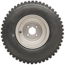 18x9.50-8 4pr Wanda P322 Knobby tyre TL on steel rim 4/101.6/67, 102kg load capacity 4 inch PCD side view