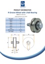 40mm Round groove wheel with 1 ball bearing - Spec sheet