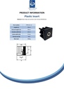 Threaded insert 40x40 M16 1.5mm 500kg - Spec sheet