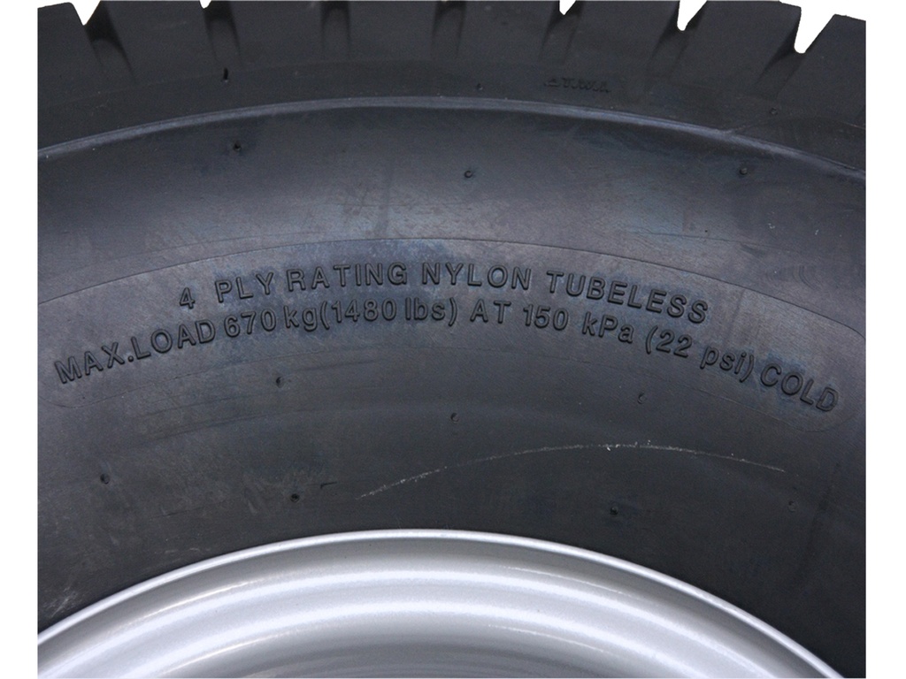 22x11.00-8 4pr Wanda P512 grass tyre TL on steel rim 4/100/60, 500kg load capacity / stats