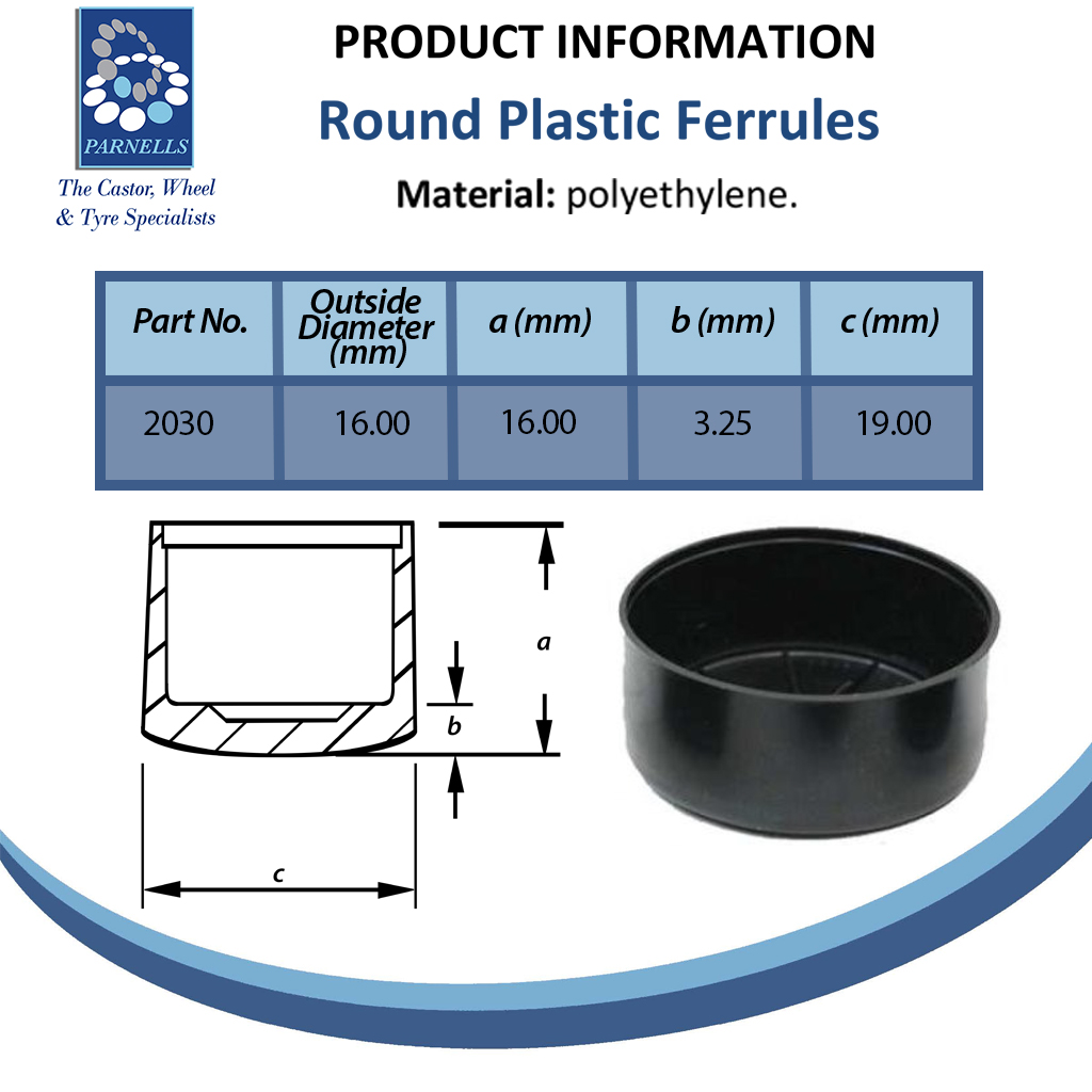 Plastic ferrule 5/8" (16mm) Spec Sheet