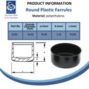 Plastic ferrule 5/8" (16mm) Spec Sheet