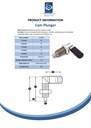 M20 Blackened steel Cam plunger (10mm plunger diameter)