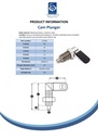 M20 stainless steel Cam plunger (10mm plunger diameter)