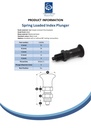 M16x1.5 Spring loaded index plunger (8mm plunger dia) Spec Sheet