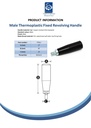 M12x15 Nylon fixed revolving handle Spec Sheet