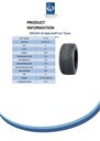205/50-10 4pr Wanda P820 golf cart tyre E-marked TL 67M Spec Sheet