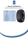 29x12.50-15 10pr Carlisle multi trac grass tyre TL Spec Sheet