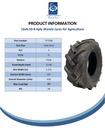 16x6.50-8 4pr Wanda P328 Open-Centre tyre TL Spec Sheet