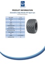 20x10.00-9 4pr Wanda P336 ATV tyre E-marked TL 34J Spec Sheet