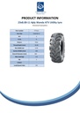 23x8.00-11 4pr Wanda P341 ATV tyre E-marked TL 33F Spec Sheet