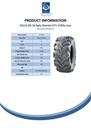 25x12.00-10 6ply Wanda P341 ATV tyre E-marked TL 56J Spec Sheet