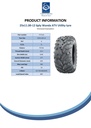 25x11.00-12 6pr Wanda P373A ATV tyre E-marked TL 24psi 80F Spec Sheet