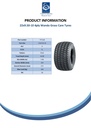 22x9.50-10 4pr Wanda P532 grass tyre TL Spec Sheet